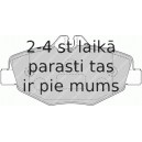 Bremžu uzliku kompl., Disku bremzes FERODO FDB1414