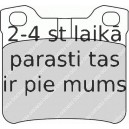 Bremžu uzliku kompl., Disku bremzes FERODO FDB1415