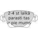 Bremžu uzliku kompl., Disku bremzes FERODO FDB1416