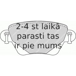 Bremžu uzliku kompl., Disku bremzes FERODO FDB1416