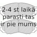 Bremžu uzliku kompl., Disku bremzes FERODO FDB1422