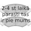 Bremžu uzliku kompl., Disku bremzes FERODO FDB1423