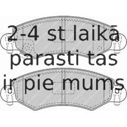 Bremžu uzliku kompl., Disku bremzes FERODO FDB1423