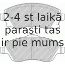 Bremžu uzliku kompl., Disku bremzes FERODO FDB1424