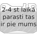 Bremžu uzliku kompl., Disku bremzes FERODO FDB143