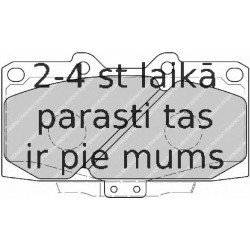 Bremžu uzliku kompl., Disku bremzes FERODO FDB1433