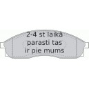 Bremžu uzliku kompl., Disku bremzes FERODO FDB1434