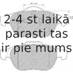 Bremžu uzliku kompl., Disku bremzes FERODO FDB1441