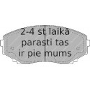 Bremžu uzliku kompl., Disku bremzes FERODO FDB1445