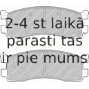 Bremžu uzliku kompl., Disku bremzes FERODO FDB1446