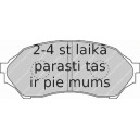 Bremžu uzliku kompl., Disku bremzes FERODO FDB1455