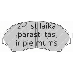 Bremžu uzliku kompl., Disku bremzes FERODO FDB1455