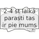 Bremžu uzliku kompl., Disku bremzes FERODO FDB1456