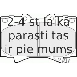 Bremžu uzliku kompl., Disku bremzes FERODO FDB1456