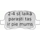 Bremžu uzliku kompl., Disku bremzes FERODO FDB1458