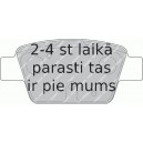 Bremžu uzliku kompl., Disku bremzes FERODO FDB1469