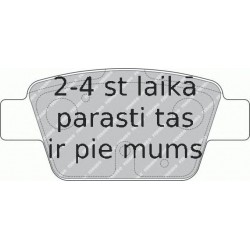 Bremžu uzliku kompl., Disku bremzes FERODO FDB1469