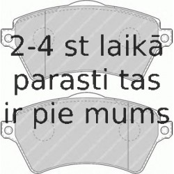 Bremžu uzliku kompl., Disku bremzes FERODO FDB1473