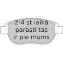 Bremžu uzliku kompl., Disku bremzes FERODO FDB1476