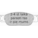 Bremžu uzliku kompl., Disku bremzes FERODO FDB1485