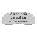 Bremžu uzliku kompl., Disku bremzes FERODO FDB149