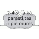 Bremžu uzliku kompl., Disku bremzes FERODO FDB1494