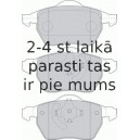 Bremžu uzliku kompl., Disku bremzes FERODO FDB1495