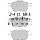 Bremžu uzliku kompl., Disku bremzes FERODO FDB1496