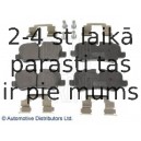 Комплект тормозных колодок, дисковый тормоз BLUE PRINT ADJ134205