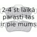 Bremžu uzliku kompl., Disku bremzes FERODO FDB1500