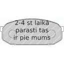 Bremžu uzliku kompl., Disku bremzes FERODO FDB1503