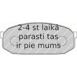 Bremžu uzliku kompl., Disku bremzes FERODO FDB1503