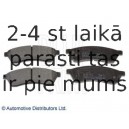 Комплект тормозных колодок, дисковый тормоз BLUE PRINT ADG042114