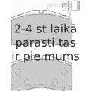 Bremžu uzliku kompl., Disku bremzes FERODO FDB1509