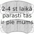 Bremžu uzliku kompl., Disku bremzes FERODO FDB1511