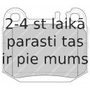 Bremžu uzliku kompl., Disku bremzes FERODO FDB1512