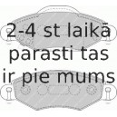 Bremžu uzliku kompl., Disku bremzes FERODO FDB1513