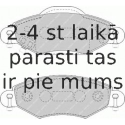 Bremžu uzliku kompl., Disku bremzes FERODO FDB1513