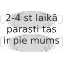 Bremžu uzliku kompl., Disku bremzes FERODO FDB1523