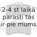 Bremžu uzliku kompl., Disku bremzes FERODO FDB1524