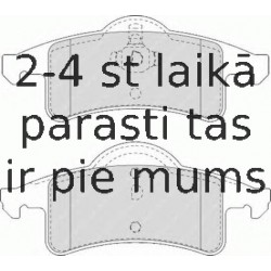 Bremžu uzliku kompl., Disku bremzes FERODO FDB1524