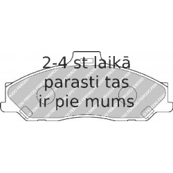 Bremžu uzliku kompl., Disku bremzes FERODO FDB1527