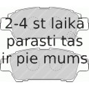 Bremžu uzliku kompl., Disku bremzes FERODO FDB1530