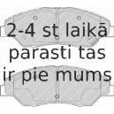 Bremžu uzliku kompl., Disku bremzes FERODO FDB1536