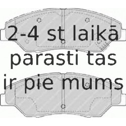 Bremžu uzliku kompl., Disku bremzes FERODO FDB1536