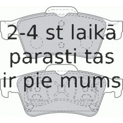 Bremžu uzliku kompl., Disku bremzes FERODO FDB1540