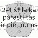 Bremžu uzliku kompl., Disku bremzes FERODO FDB1541