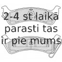 Bremžu uzliku kompl., Disku bremzes FERODO FDB1549