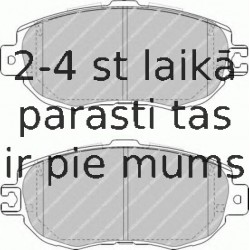 Bremžu uzliku kompl., Disku bremzes FERODO FDB1558