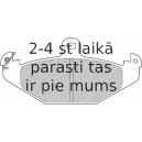 Bremžu uzliku kompl., Disku bremzes FERODO FDB1560